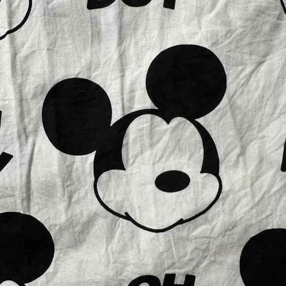 Disney Mickey Mouse Shirt Mens Large White Black Oh Boy Neff Button Up Cartoon - Picture 12 of 15